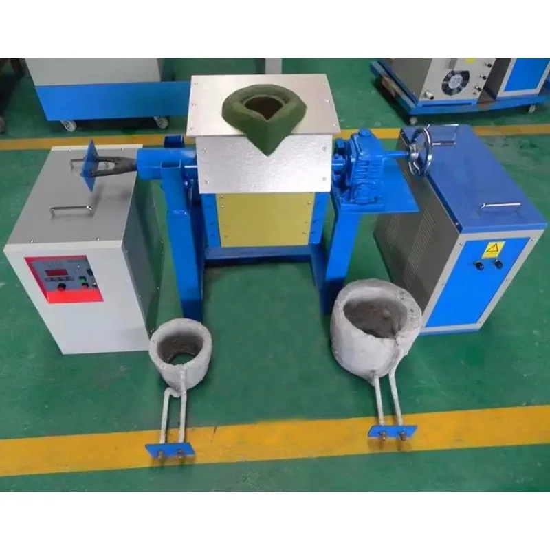 45Kw Automatic Aluminum & Steel Induction Melting Furnace With High Productivity