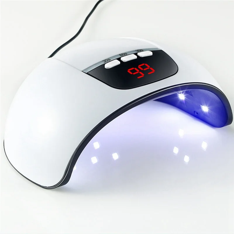 AA20-مجفف الأظافر LED مصباح الأظافر مصباح الأشعة فوق البنفسجية لعلاج جميع طلاء الأظافر الجل المحمولة مسمار الجاف مصباح مع سلك USB الأبيض سهلة الاستخدام