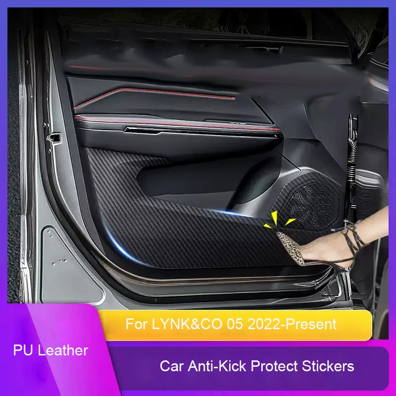 

Автомобильная задняя стойка для двери, противоударная защитная накладка для LYNK & CO 05 2022-настоящее время багажника, устойчивая к грязи, царапинам, автомобильные аксессуары для интерьера