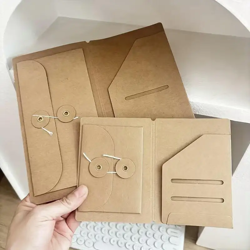 

1 шт. Папка-конверт из крафт-бумаги для путешествий, стандартный портативный органайзер для паспорта, визиток и квитанций