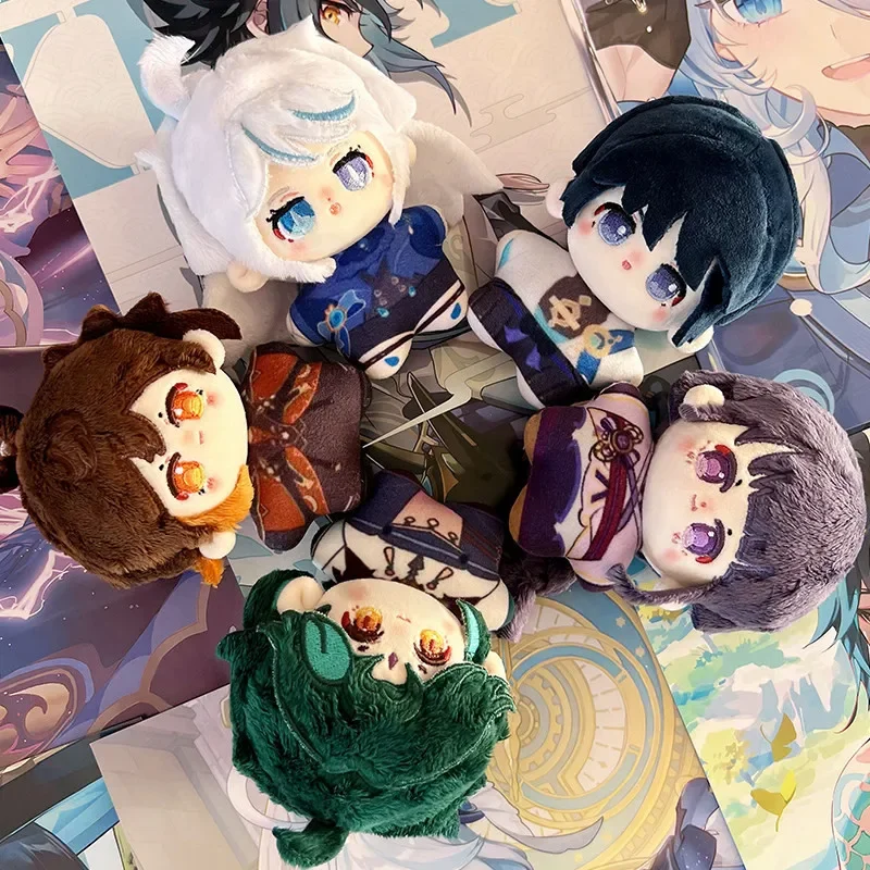 

Genshin Impact Plushies Impact Tartaglia Kaeya Diluc Venti Xiao Klee плюшевая игрушка-подвеска мини-брелок кукла аксессуар для рюкзака