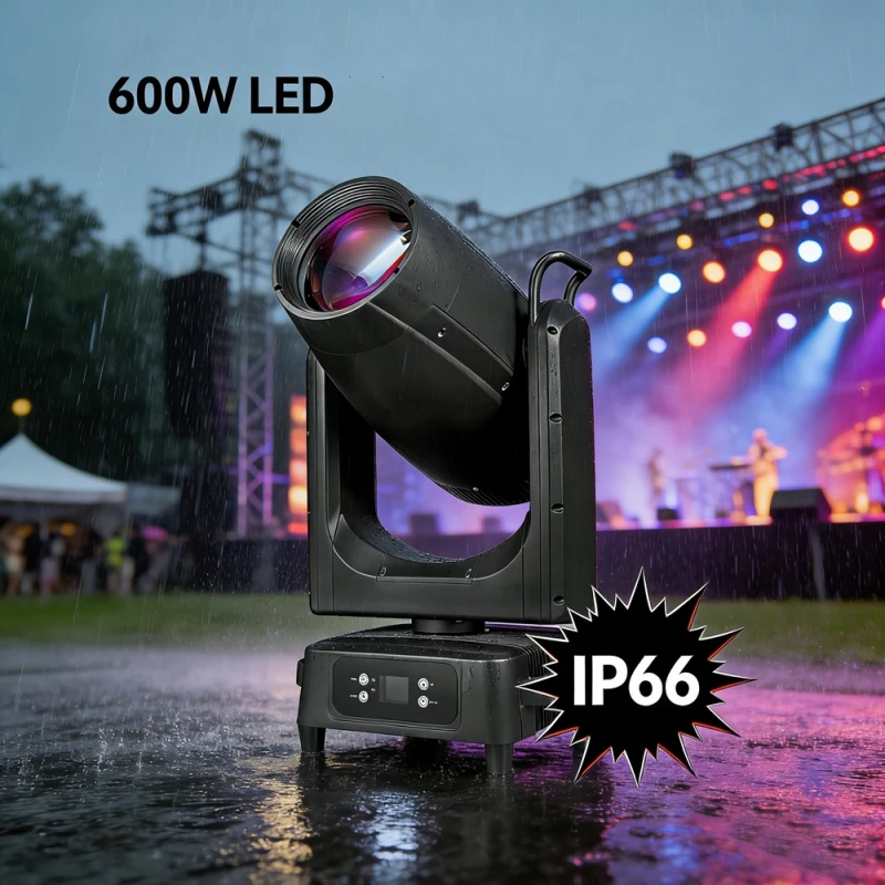 1 piece IP66 Rating 600W Waterproof LED 8000k Linear CMY+CTO Moving Head Beam spot Light for Outdoor Use
