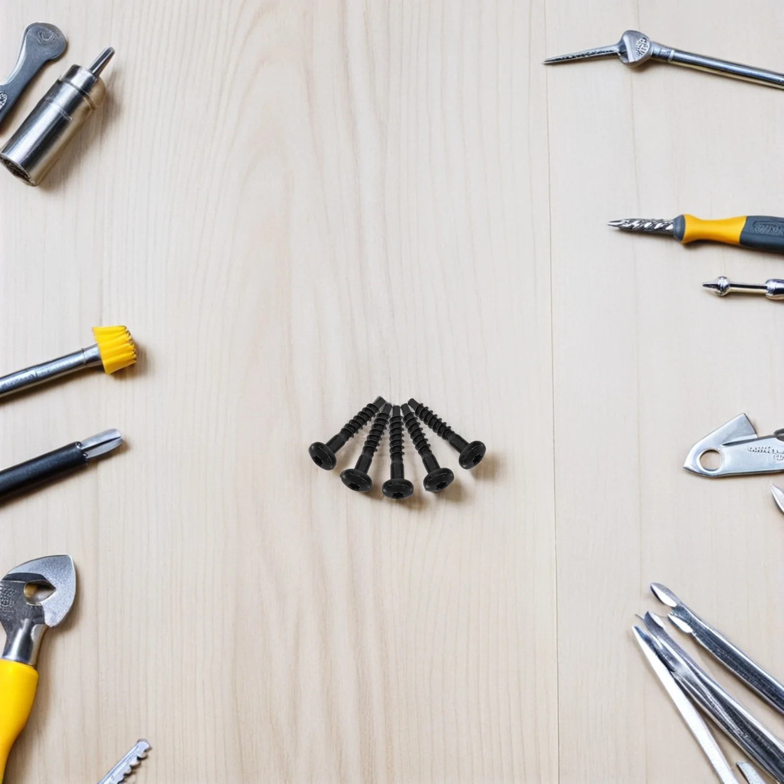 

5Pcs Air Filters Box Attachment Screws Easy Fast Assembly Sturdy Metal Construction Efficient Installation Car Parts