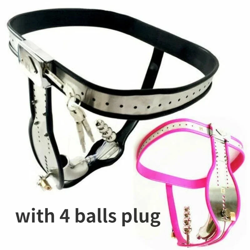 جديد أحزمة العفة الذكور الفولاذ المقاوم للصدأ T جهاز العفة مع المكونات SM المدمج في قفص حلقات القضيب المثيرة مجموعة لعبة الجنس للرجال مثلي الجنس