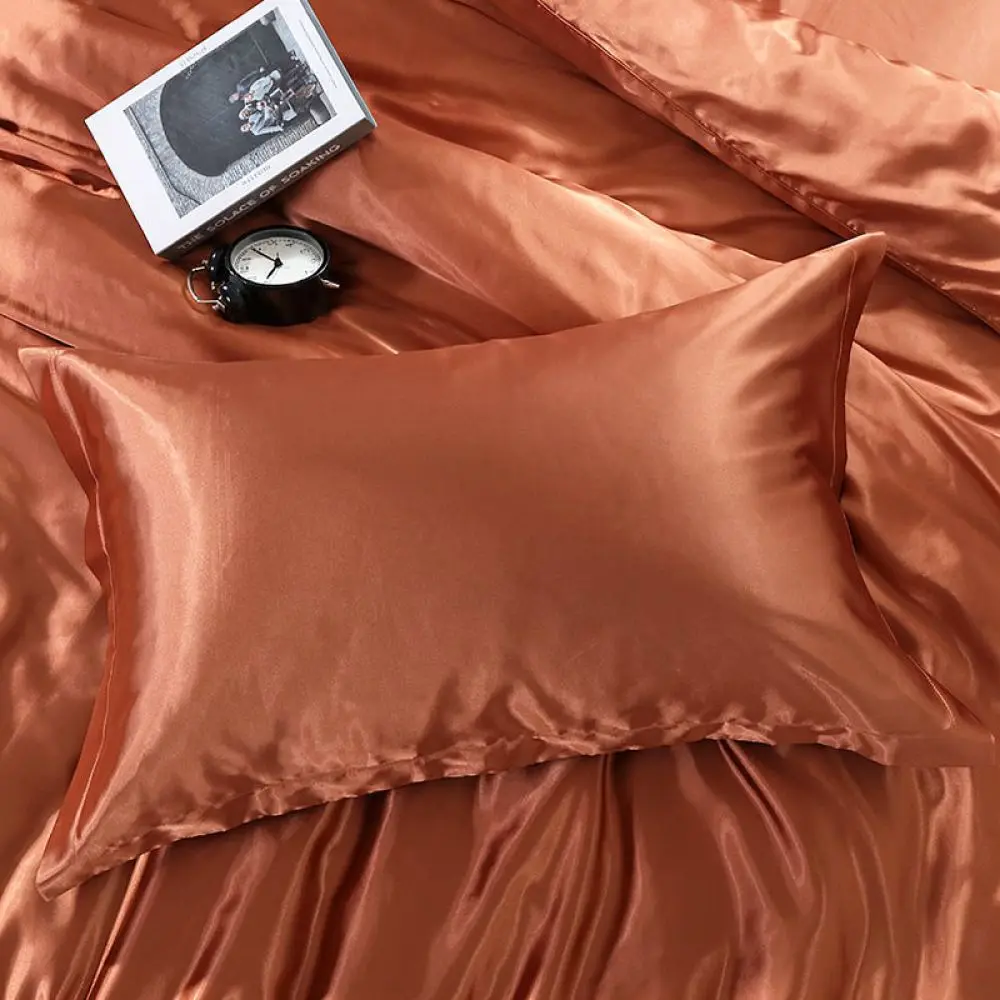 Soft Mulberry Silk Pillowcase Double Sided Satin Pillow Cover Breathable Luxury Bedding Essential For Hair Protection