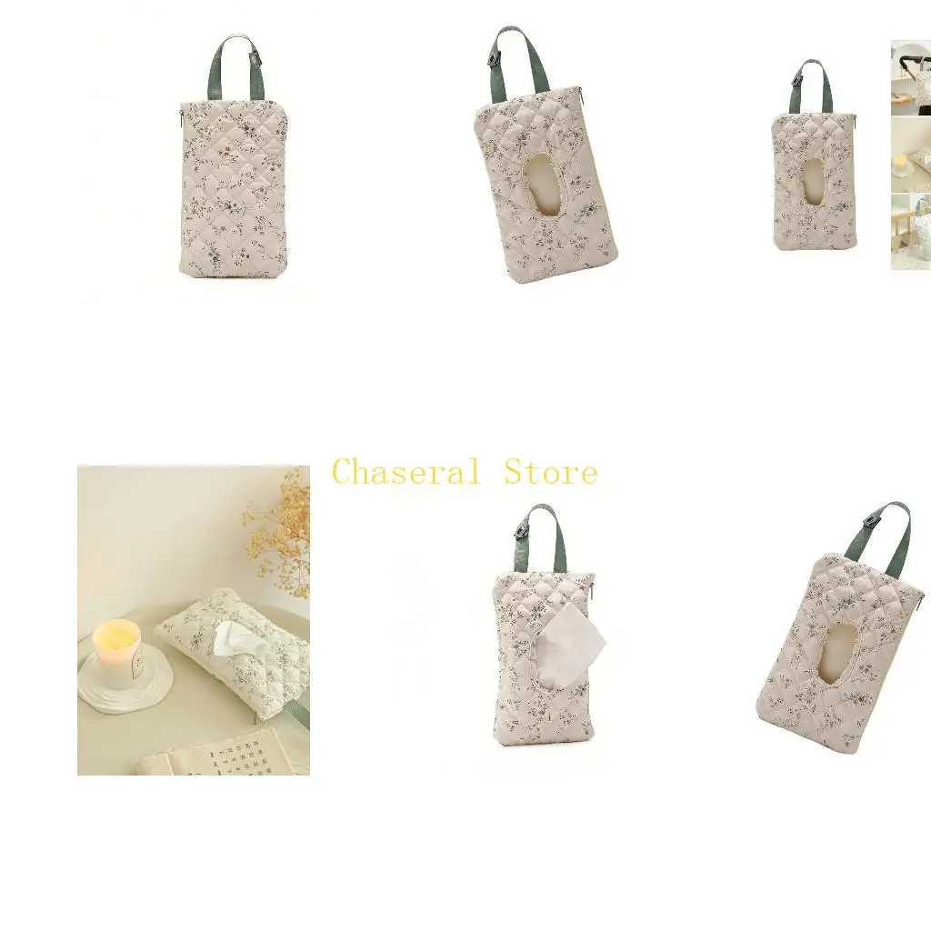 E7CE Convenient Tissue Bag Polyester Fabric Construction Perfect For Travel