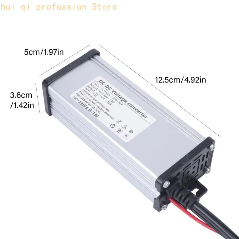 3-poliges Eingangsnetzteil für die Verkabelung von Elektrorollern und Motorrädern, 36 V bis 96 V Eingang, 12 V 20 A Ausgang – Detail 6