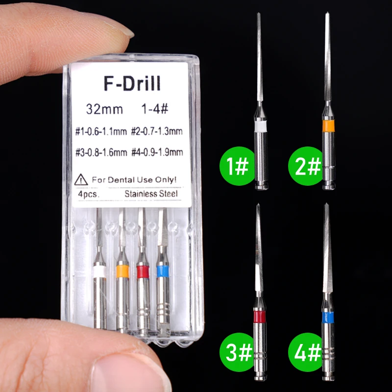 Dental  U/F-Drill 32mm Endodontic Reamers Drill Burs Dental Instrument Metal Fiber Post Expander Drills Endo Files Engine
