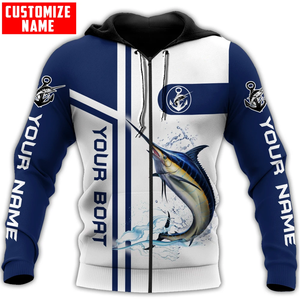 Cazadora 3D Marlin pesca captura y lanzamiento para hombre y mujer - imagen 2