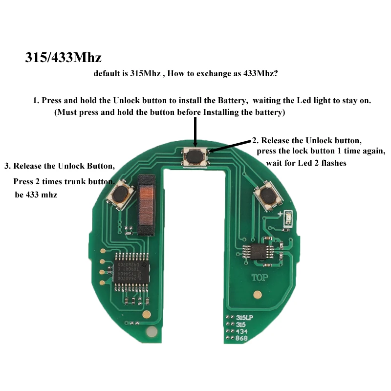 jingyuqin Remote Car Key 868/315/433mhz For BMW Mini Cooper S ONE D CLUBMAN COUNTRYMAN KR55WK49333