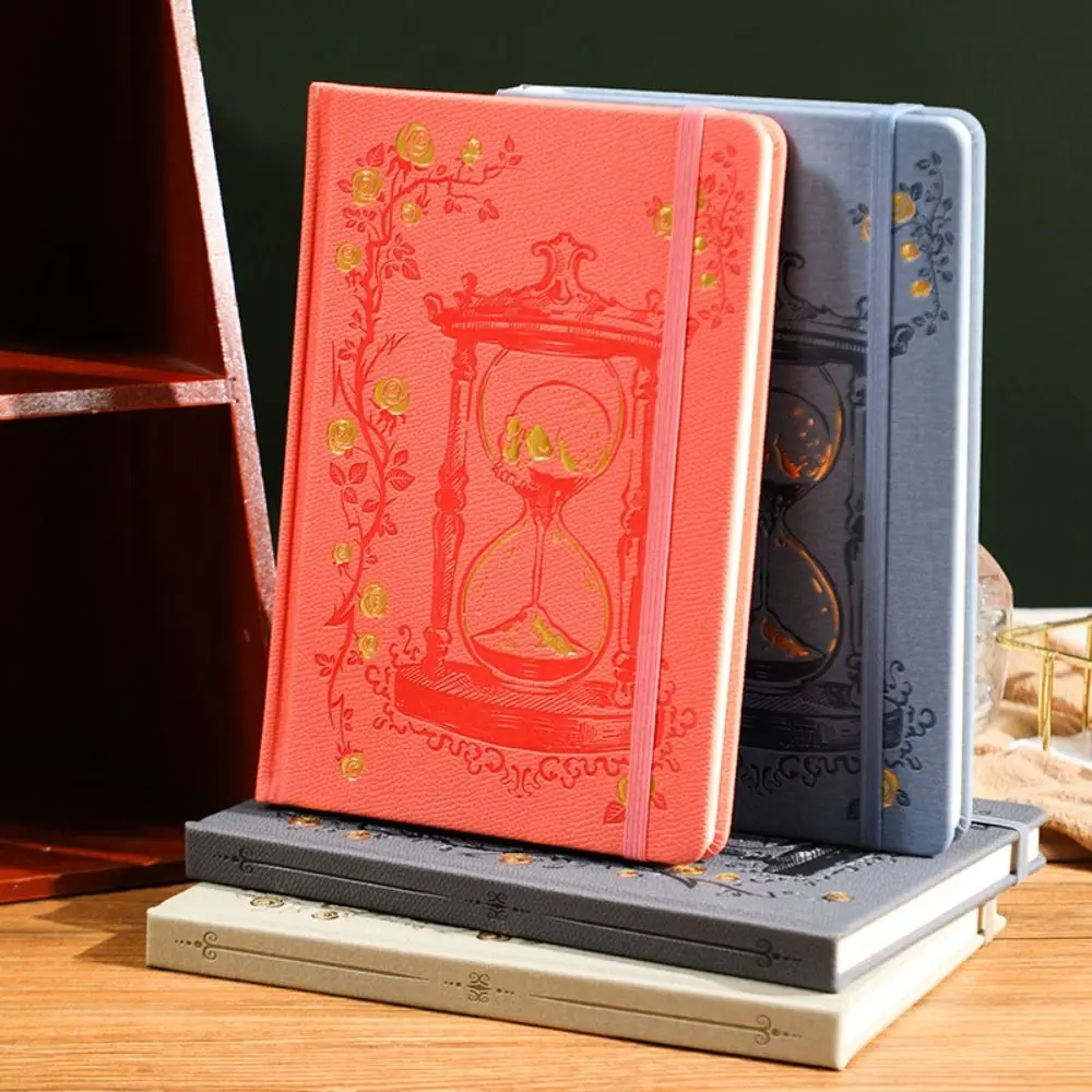 PU Leather Hardcover Journal Notebook Hardcover Secure Binding Strap Writing Notepad Sturdy Hard-Shell Cover Vintage