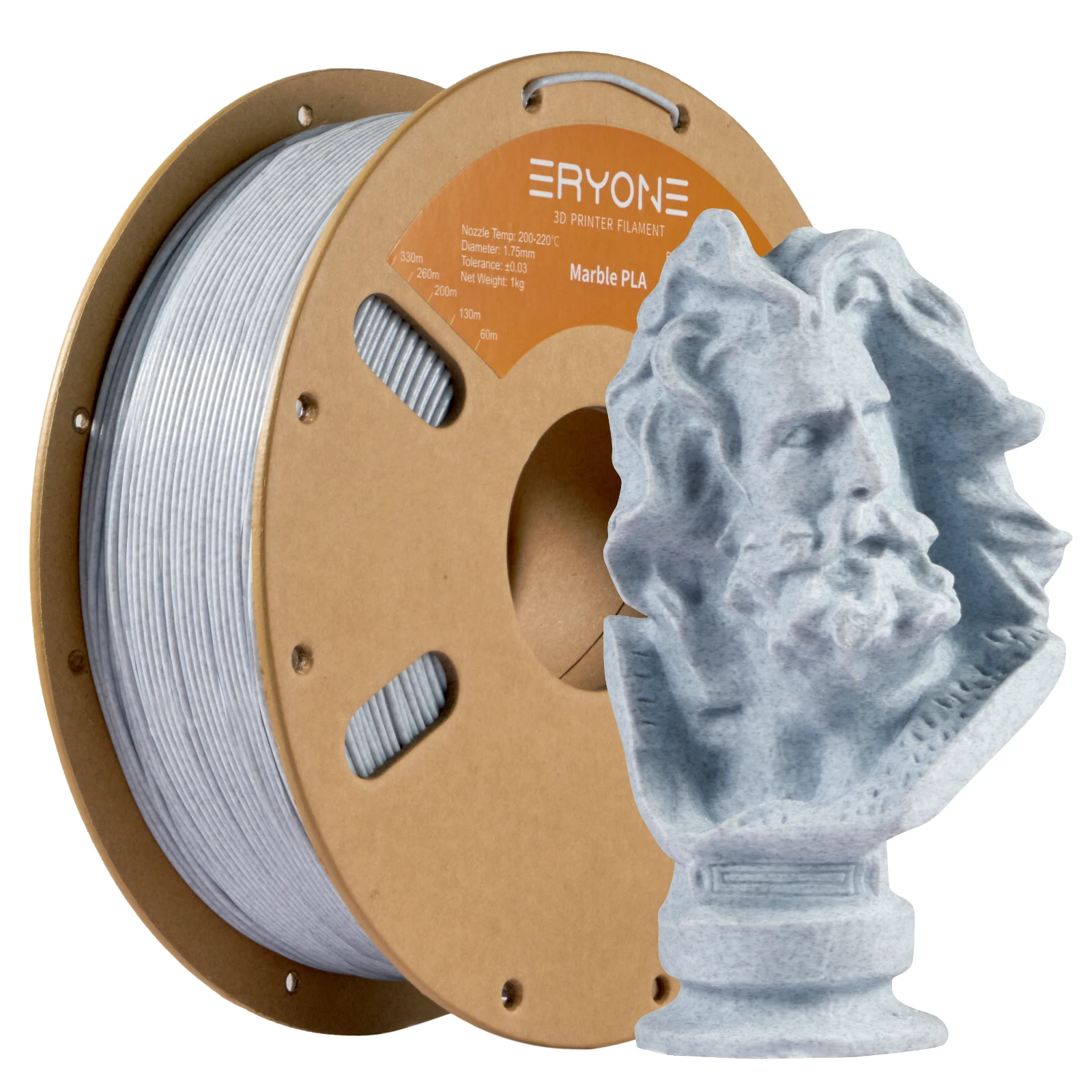 Eryone Marble PLA Filament 1KG 1.75mm Diameter Perfect Spool No Warping Excellent Quality For FDM 3D Printing Fast Shipping