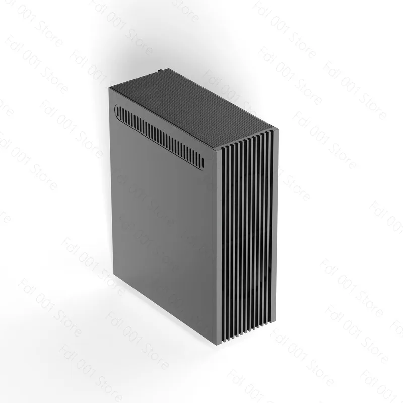 4.9L half-height knife card mini chassis, air-cooled flex in-line design, aluminum alloy cnc small 1u structure