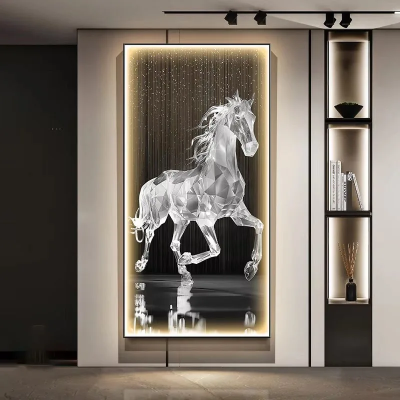 Modern Luxury LED Lighting Fixtures Corridor Paintings Restaurants Home Decor Murals Remote Control