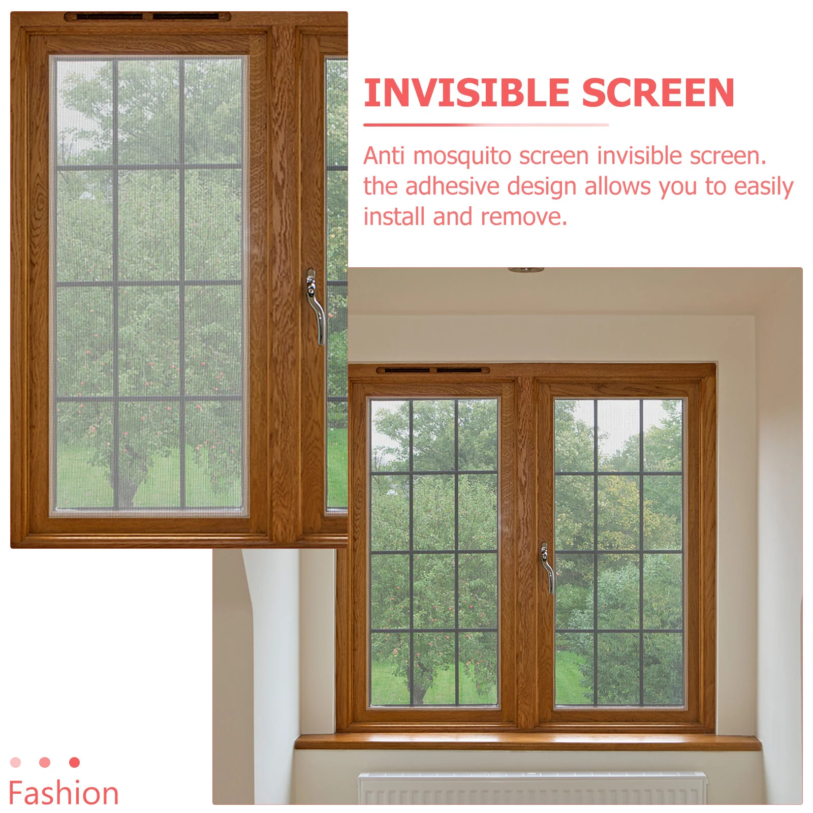 

1Set Anti Mosquito Window Screen DIY Adhesive Fly Screen for Door Curtain Insect Repellent Netting Household Mesh Breathable