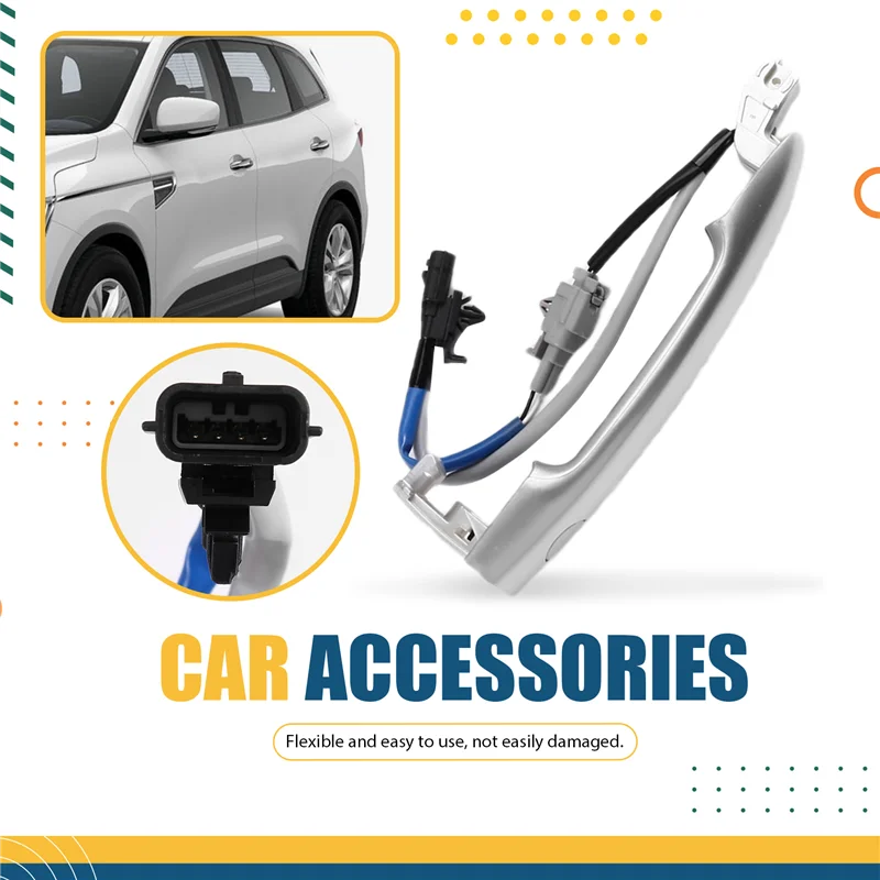 

4Pcs Front Rear Outside Door Handle For Renault Koleos 2009-2018-80640-JY01B 80640-JY01A 80647-JY01A 80646-JY01A