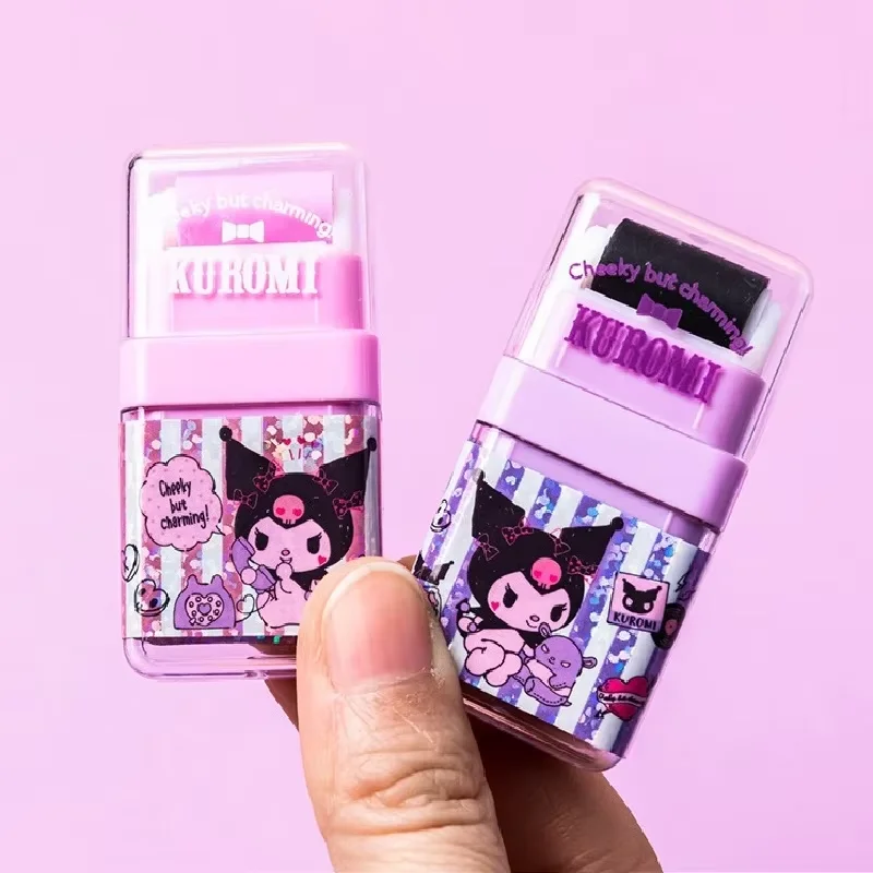 

2 шт./компл. роликовый ластик Hello Kitty, милый студенческий ластик в стиле аниме Sanrio, школьные и офисные канцелярские принадлежности для начальной школы, подарки для детей