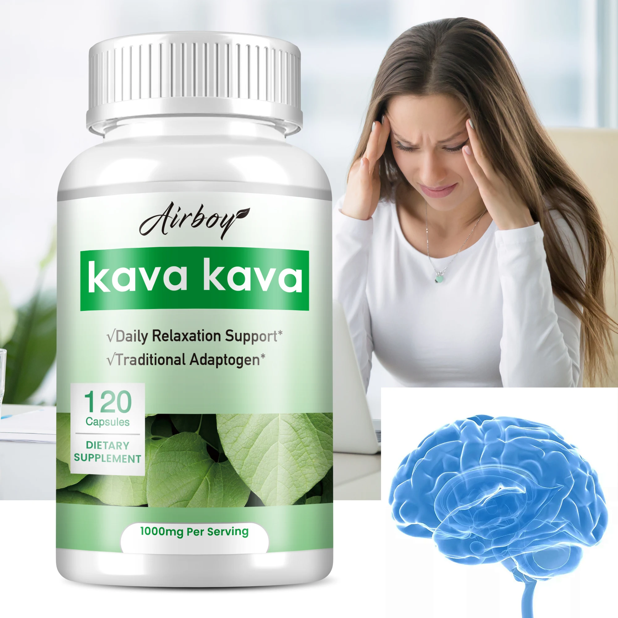 Kava Kava-Relief ความเครียด, โฟกัสและการนอนหลับ, อารมณ์และการผ่อนคลาย