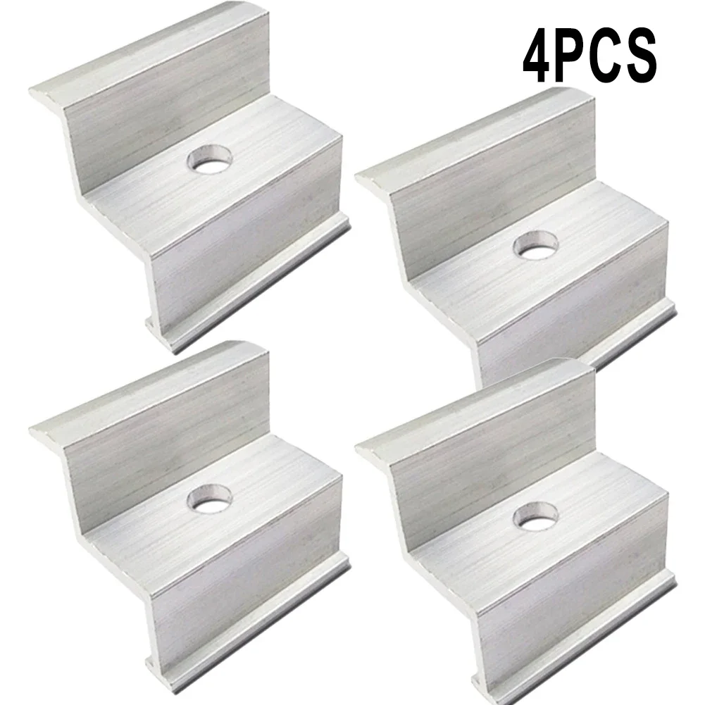 

4/10pcs 35/40mm Premium Photovoltaic Solar Aluminum End Clamp Aluminum Alloy Module Height Assembly For Roofs Installing