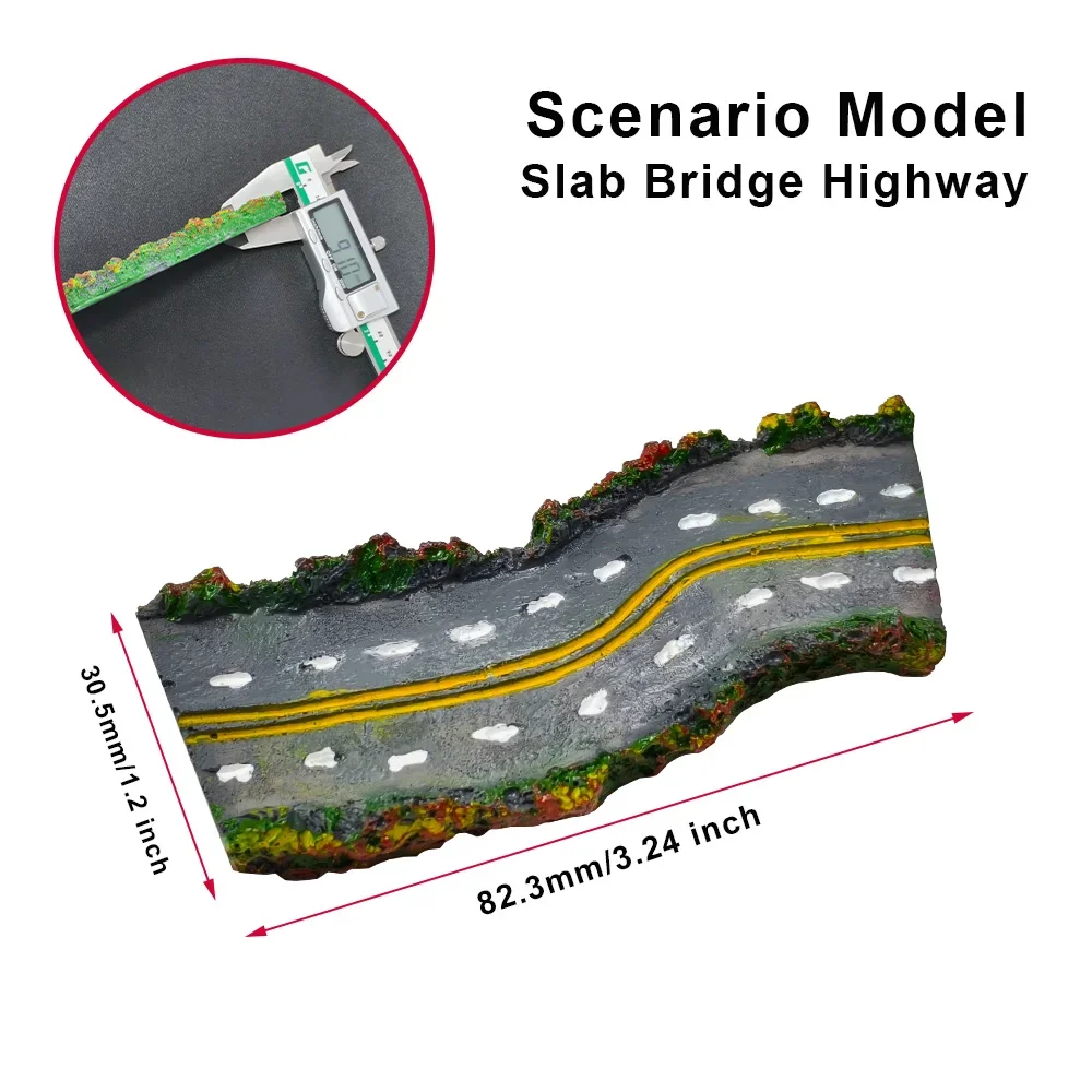 محاكاة Miniaure الطريق السريع مجموعات الراتنج لتقوم بها بنفسك النمذجة العمارة بناء تخطيط/المناظر الطبيعية الصغيرة // مجموعات ديوراما/حلية