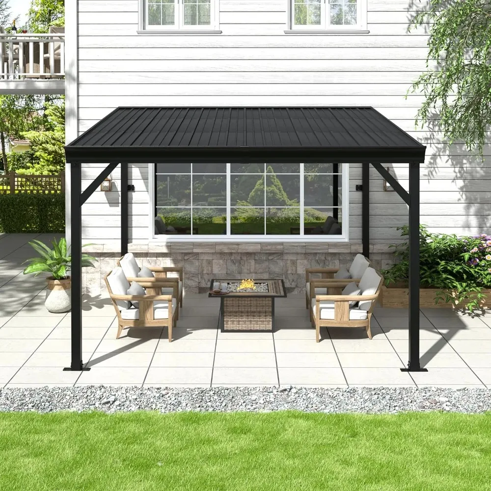 

Навесная беседка-пергола 8x10 футов, уличная беседка с дренажной системой и треугольной конструкцией, для улицы, на заказ