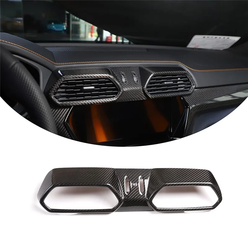 Carbon Fiber Car Central Control Air Conditioning Outlet Frame Interior Accessories for Lamborghini URUS