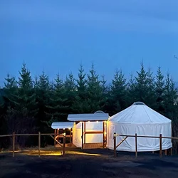 modern yurta home luxury mongolian 5m 6m yurt house glamping tent for camping