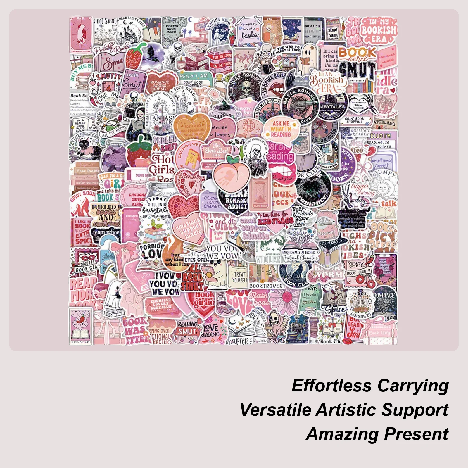 

200 шт., романтические наклейки для чтения книг, мультяшные наклейки для журналов, наклейки на бутылку с водой для ноутбука, компьютера, украшения для скрапбукинга