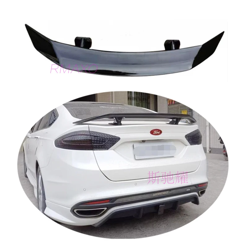 For Ford Mondeo Sedan Universal TF Spoiler 2013-2020 fusion Spoiler ABS plastic Material Car Rear Wing Color Rear Spoiler