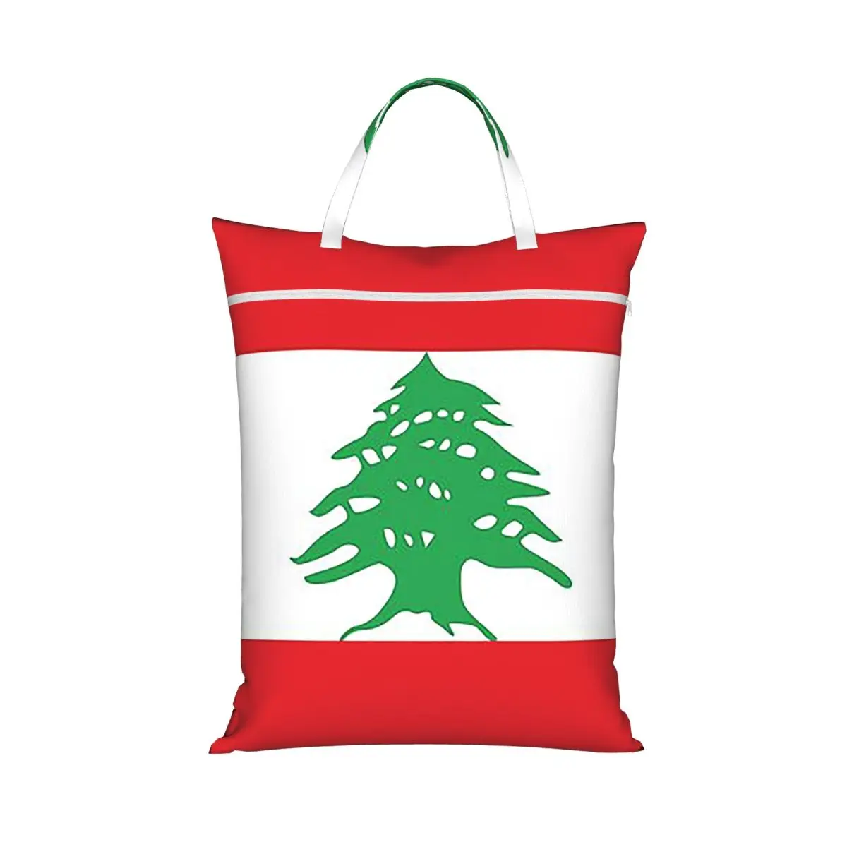 Flag Of Lebanon Laundry Collector Folding Laundry Basket Large Storage Washing Basket Home Organizer