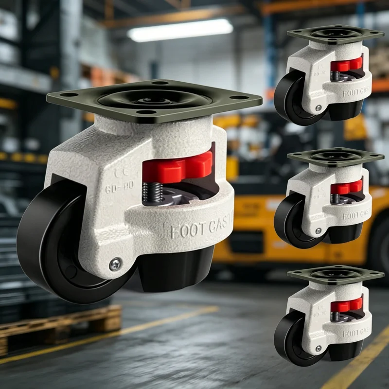

Adjustable Height Heavy Duty Leveling Machine Caster Universal Anti-slip Wheel for Vending Workbench Machine