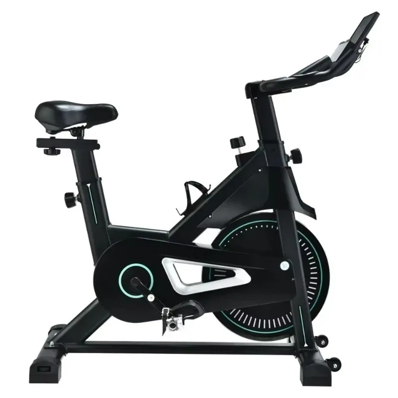 High End White Indoor Spinning Bike, Modern Integrated Structure For Home Gym Daily Workout And High Standard Fitness Training