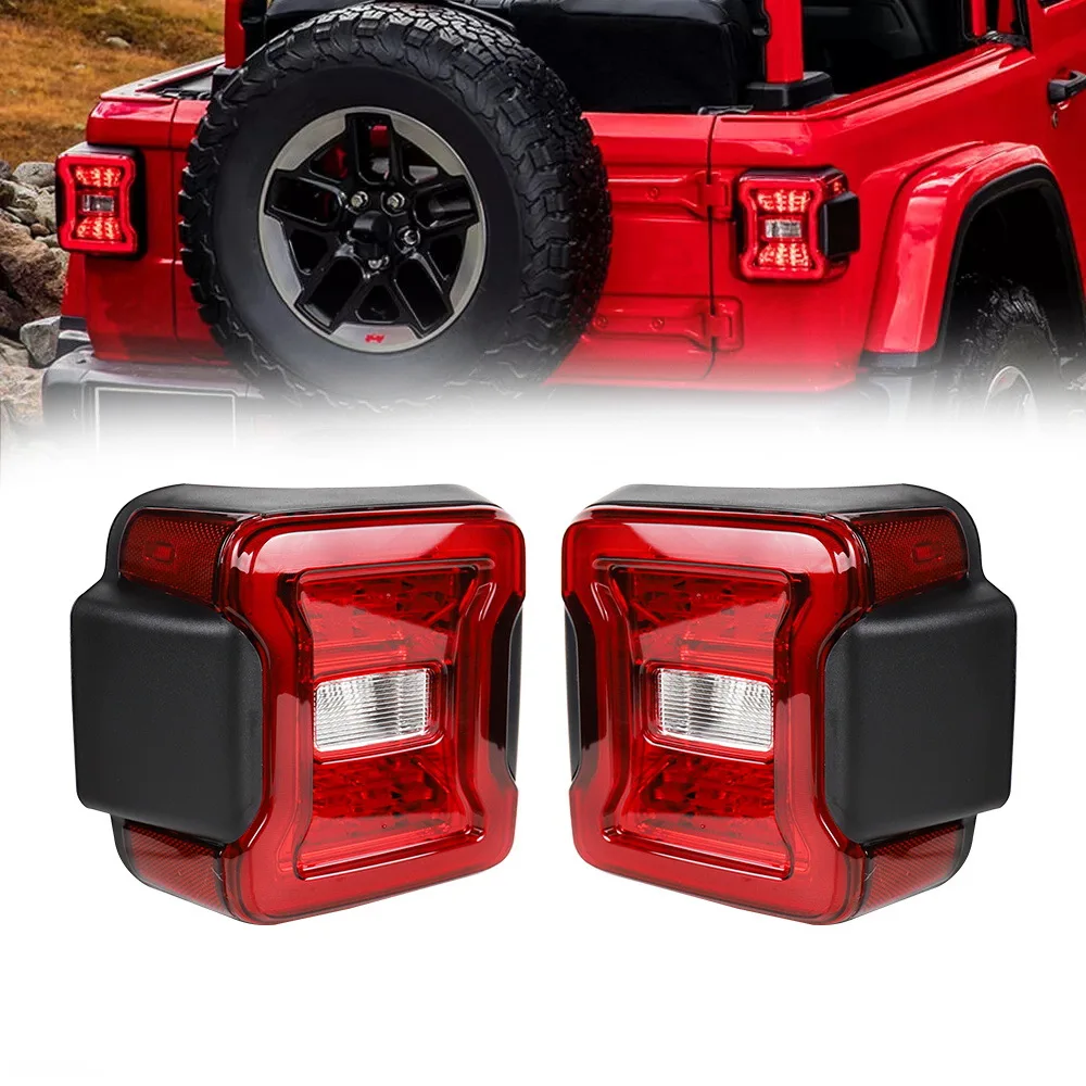 2026 JL US Tail Light LED Blind Spot Monitoring for Jeep Wrangler 2018-2024 JL Tail Light with Bracket