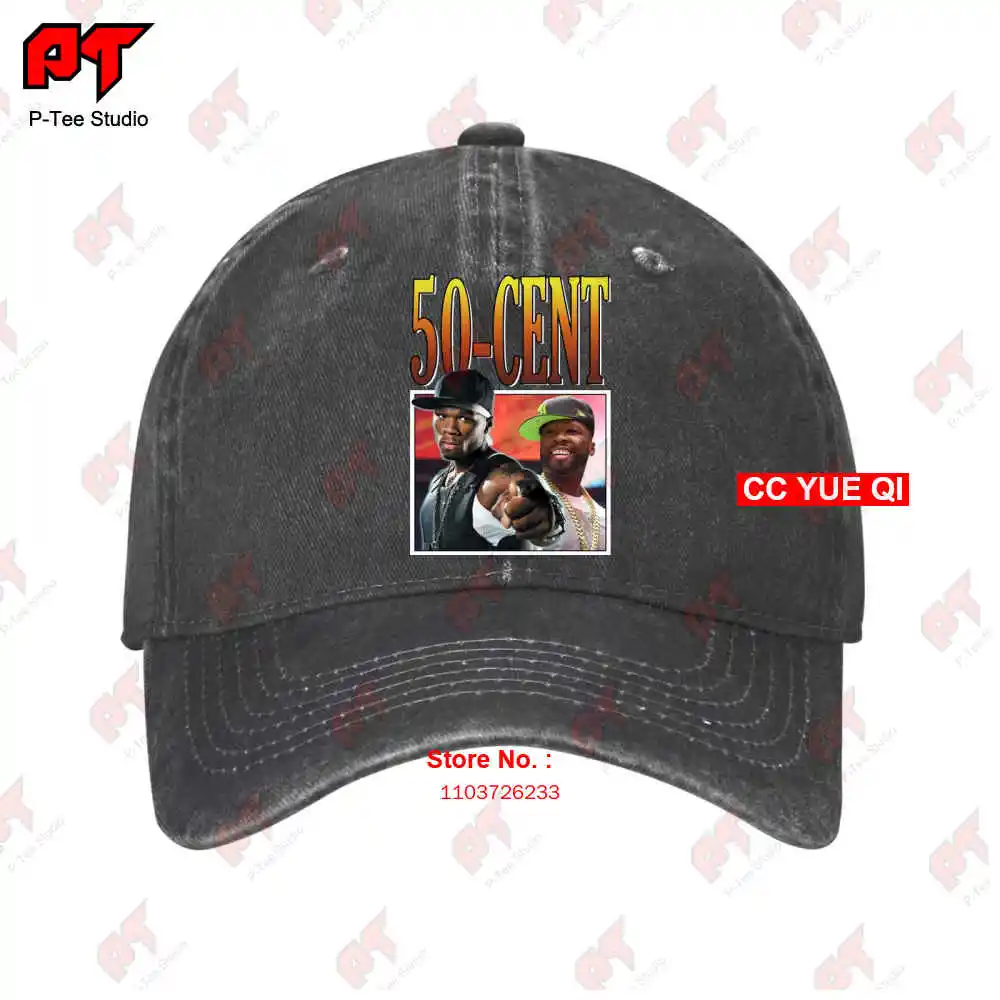 Fifty Cent 90S Style Present Music Rap Hip Hop 50 Cent Baseball Caps Truck Cap VAYE