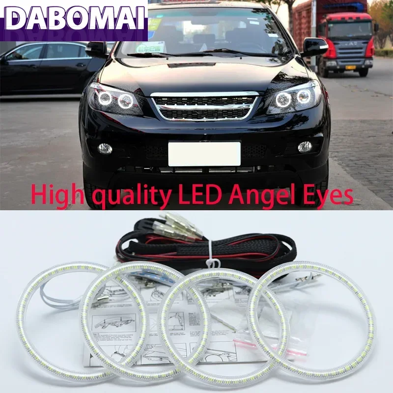 

ДХО для BYD S6 2011 2012 2013 2014 супер яркий белый цвет 3528 SMD светодиодный комплект «ангельские глазки» дневные ходовые огни