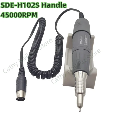 Taladro de uñas 45K para pulir uñas H102S H35SP1 H35LSP, pieza de mano para todas las máquinas de manicura eléctrica Marathon STRONG 210, mango de herramientas para uñas.