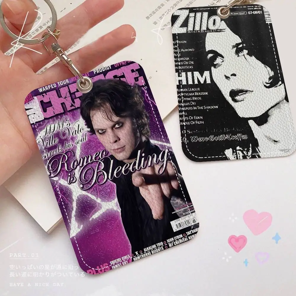 الفرقة الكلاسيكية H-His I-Infernal M-Majesty 1 قطعة INS حامل بطاقة الحرم الجامعي للطلاب الكرتونية الإبداعية لبطاقة الوجبات، بطاقة الحافلة، بطاقة العمل