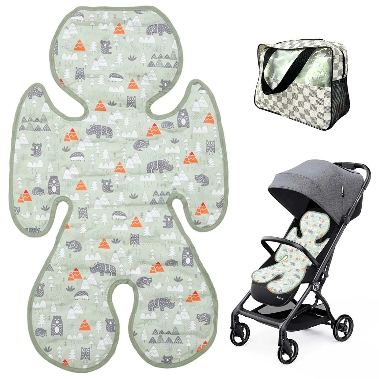 

Summer Baby Stroller Seat Liners Universal Car Seat Cooling Pad Suitable for Baby Stroller Ice Seat Mat for Stroller
