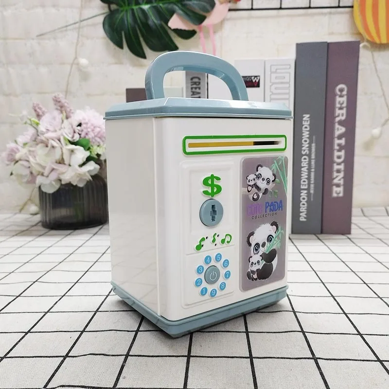 بنك ATM Piggy الإلكتروني للأطفال - بنك النقود لفتح مفتاح الطفل، لعبة توفير تعليمية