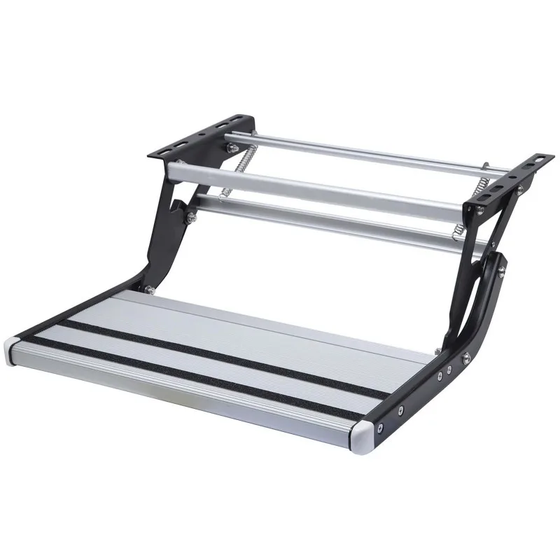Suitable For RV Folding Entry Step, Aluminum Manual Single Drop Down Step for Camper Doorway