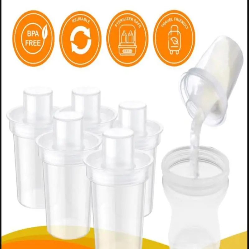 

6PPC 80ML Baby Milk Powder Dispenser Portable Baby Food Storage Box Baby Dispenser Pre-Measured Powder Box