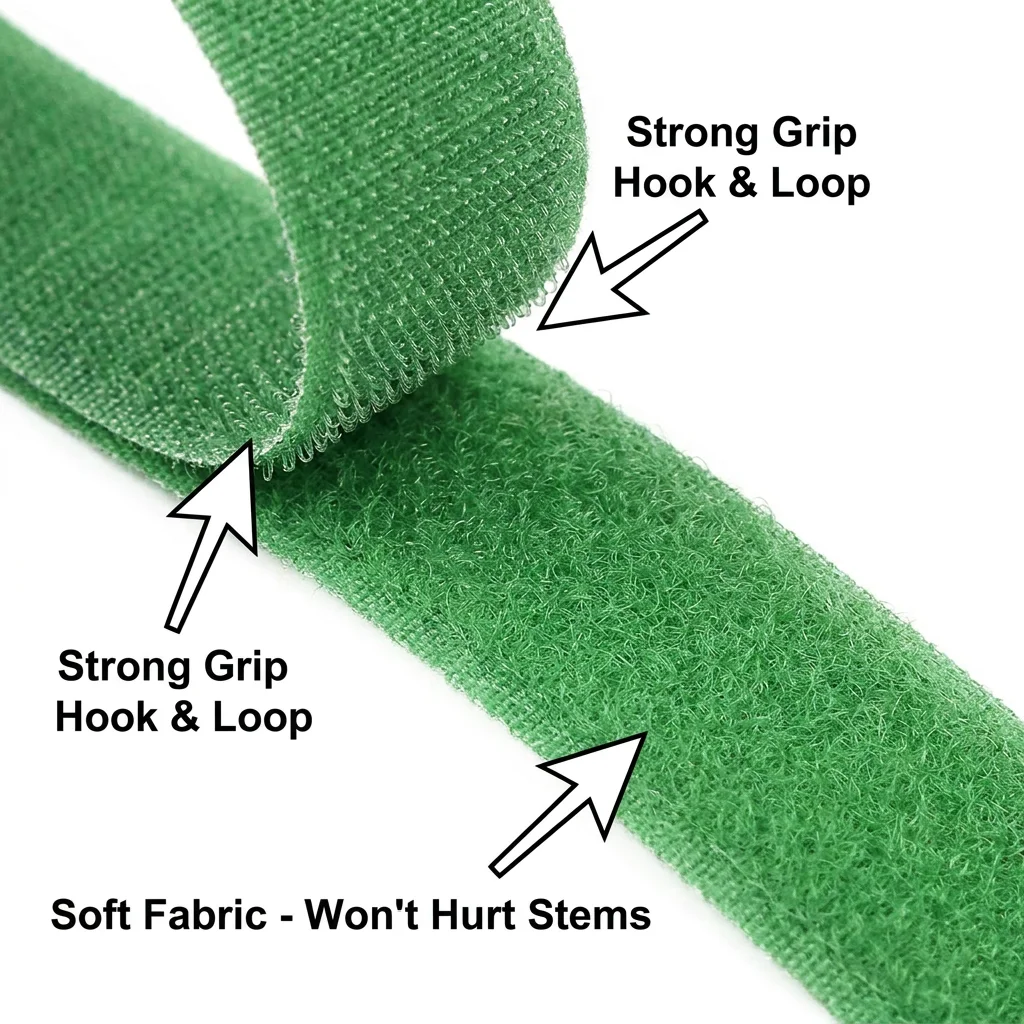 Reusable Magic Plant Ties Self-Adhesive Binding Bands Garden Supplies for Plant Stems And Greenery Back-to-Back Cut-to-Length