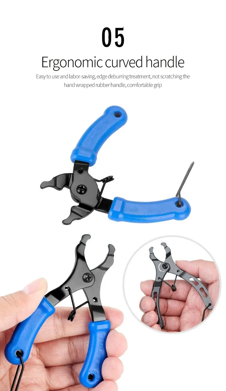 TOOPRE Fahrradkette Magic Buckle Zange Mountainbike Kette Quick Release Magic Buckle Zange Demontage Installationswerkzeug – Detail 9