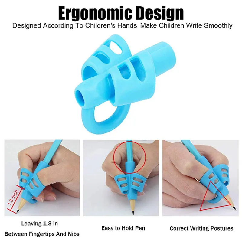 Porte-crayon d'apprentissage de l'écriture pour enfants, dispositif de ration de posture, aide à la pratique du stylo, outils pour enfants, 100 pièces