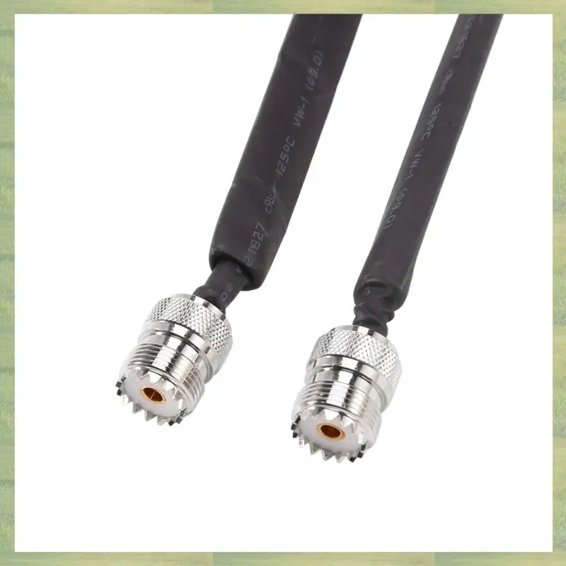 N15R-3X 도어/창 통과형 평면 RF 동축 케이블 SO239 UHF 암-암 50옴 RF 동축 피그테일 연장 코드