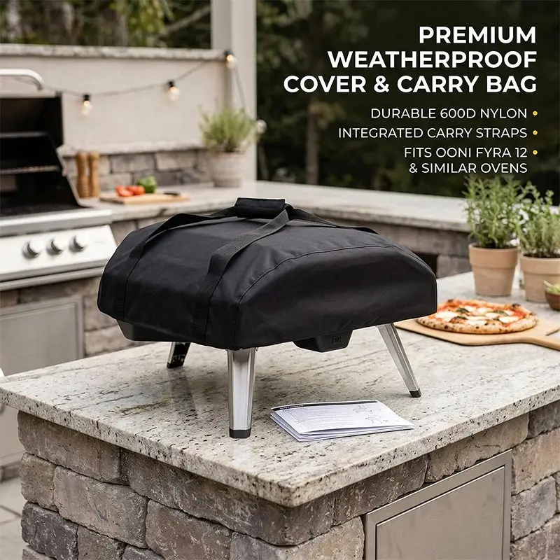 

Комплект из 2 чехлов для печи для пиццы из ткани Оксфорд 210D, водонепроницаемые пылезащитные чехлы для портативных печей для пиццы Koda 12/16, аксессуары для барбекю