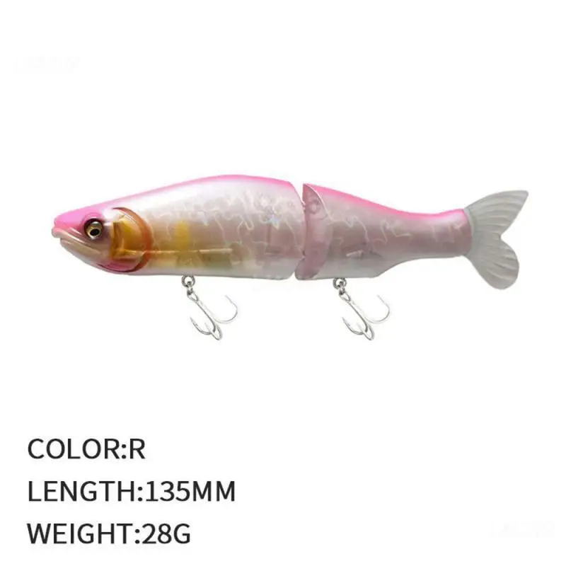 1~4PCS Fishing Supplies Reinforced Three Hooks Slowly Sinking Soft Bait Hook Fishing Gear Gorgeous Fish Body Weight 28g