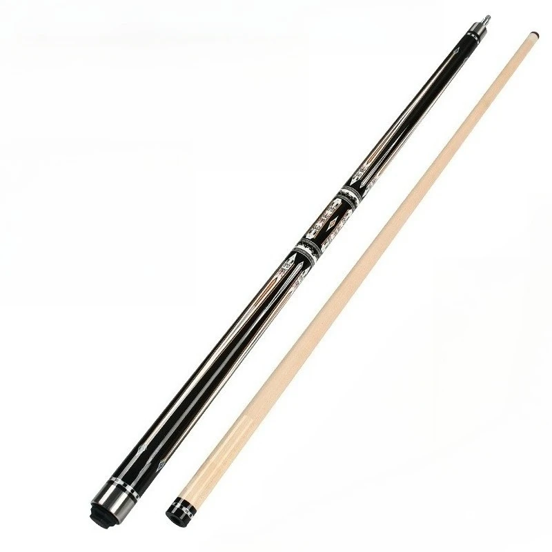 Medium and high-end American big head billiard cue 1/2 two-section billiard cue Chinese nine-ball maple cue 12.5mm