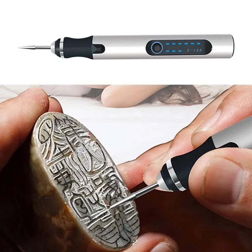 

3 Speed Regulation Engraving Pen Set Rechargeable Low Noise Electric Polishing Pen Multi-purpose Durable