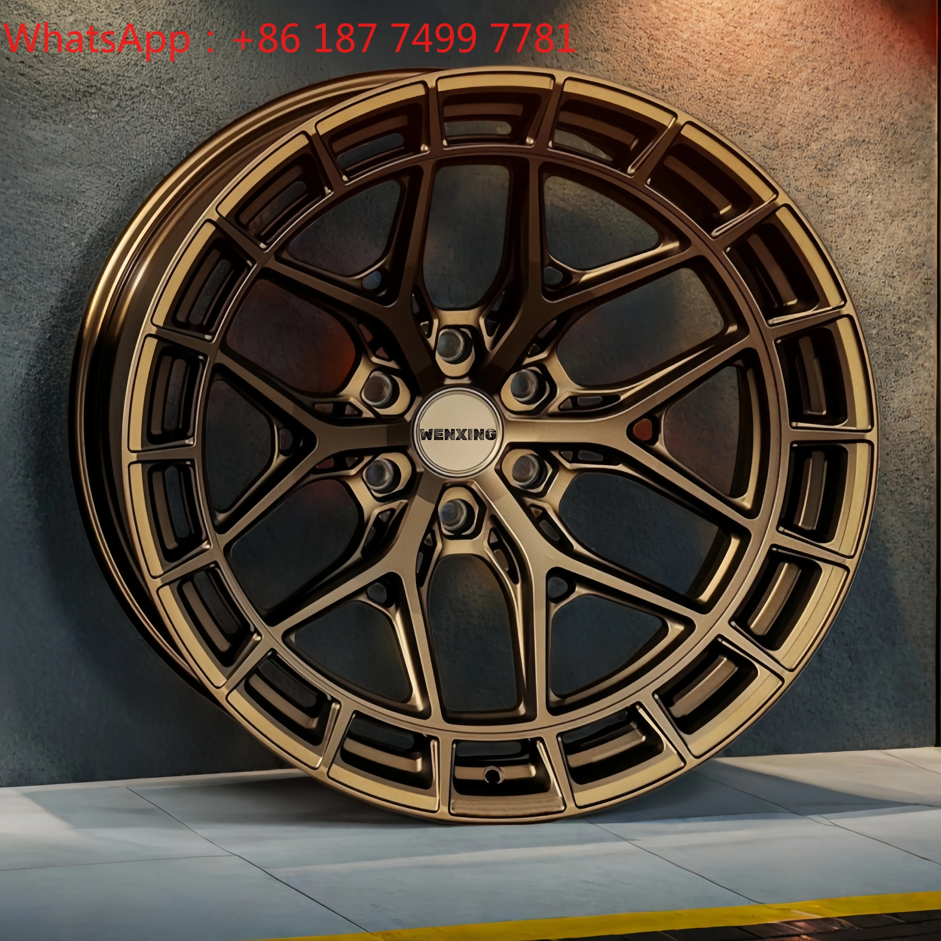 Custom 6061 Racing Five Spoke One-Piece Forged Alloy Wheels 30mm ET 5x112 5x114.3 5x120 18-21 Inch Universal Passenger Car Rims